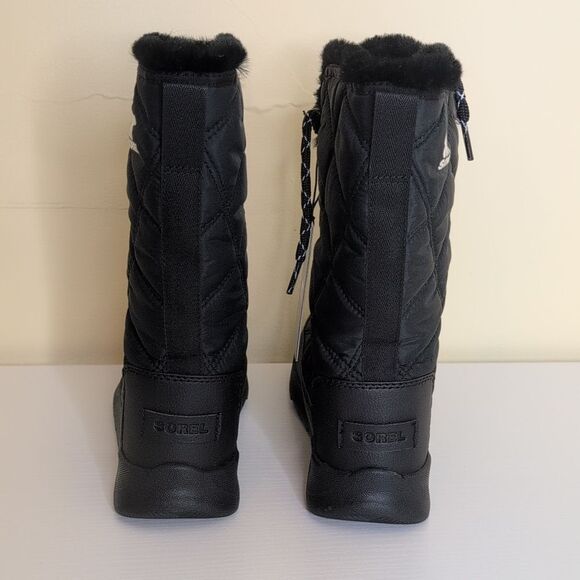 Sorel 5.5 Whitney II Tall Lace Black Waterproof Winter Boots, NEW - Picture 4 of 13